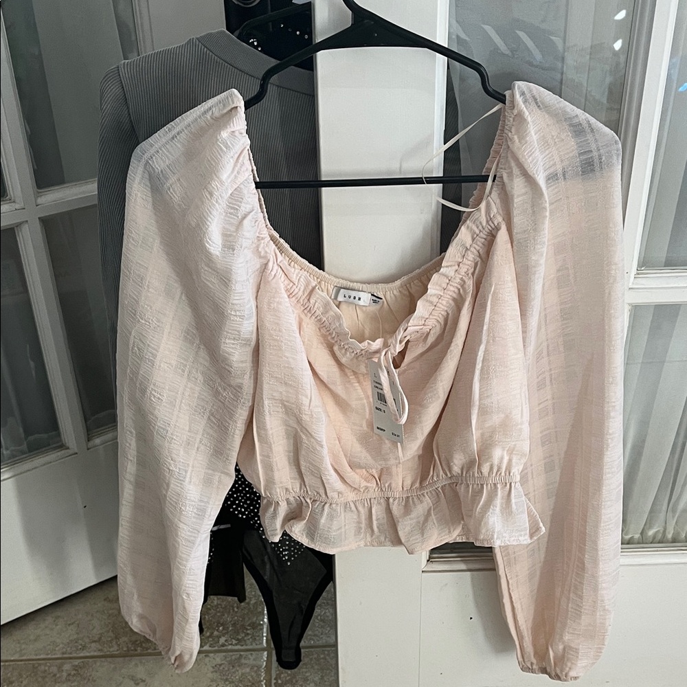 Lush Blush Peasant Blouse